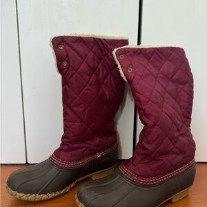 LL bean shearling Quilted Winter Boots